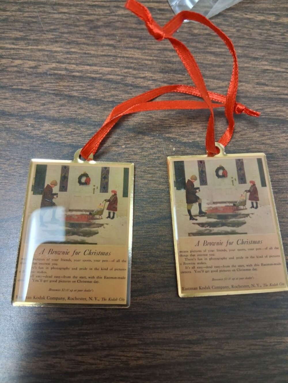 Vintage Style 2018 Hallmark Christmas Ornament A Brownie For Christmas Lot Of 2